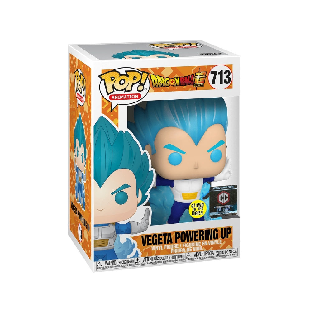 Funko POP Dragon Ball Super 713 Vegeta Powering Up (GITD) Chalice Exclusive
