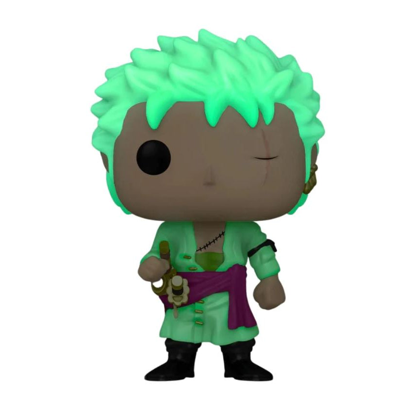 Funko POP One Piece 327 Roronoa Zoro (GITD) Kody Exclusive