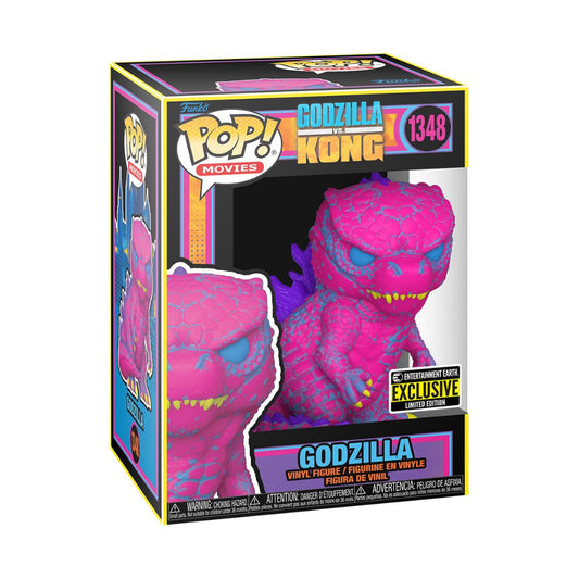 Funko POP Godzilla vs. Kong 1348 Godzilla Black Light Entertainment Earth Exclusive