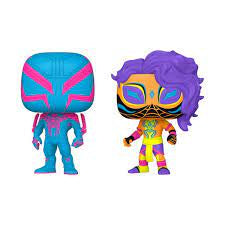 Funko POP Marvel Spider-Man: Across The Spider-Verse Spider-Man 2099 & Spider-Man India 2pack Blacklight (SE)