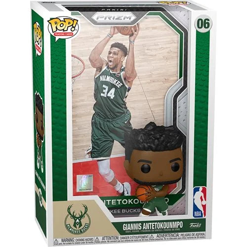Funko POP NBA 06 Giannis Antetokounmpo Trading Card Figure with Case