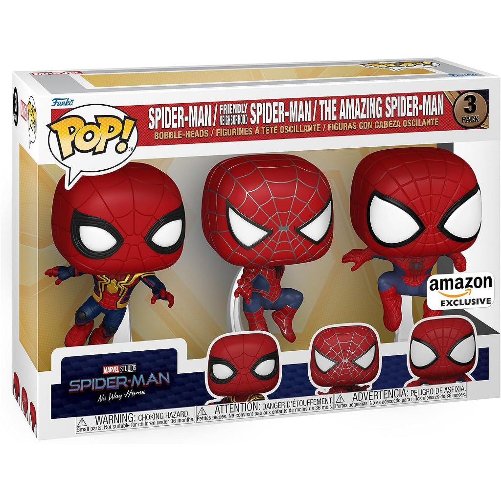 Funko POP Marvel Spider-Man: No Way Home 3 Pack Amazon Exclusive