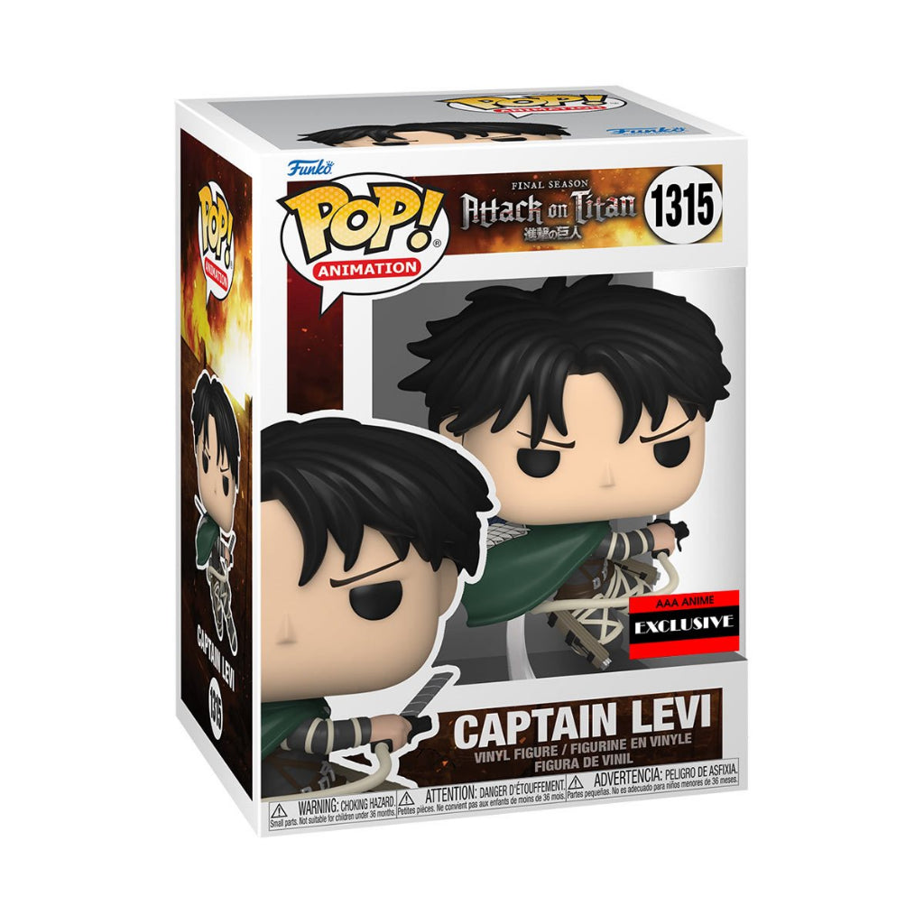 Funko POP Attack on Titan 1315 Captain Levi AAA Anime Exclusive