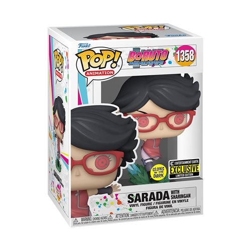 Funko POP Boruto 1358 Sarada with Sharingan (GITD) Entertainment Earth Exclusive