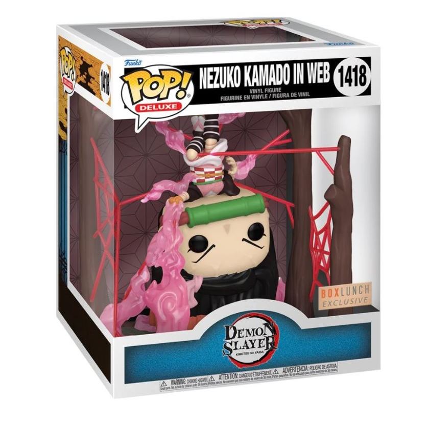 Funko POP Demon Slayer: Kimetsu No Yaiba 1418 Nezuko Kamado in Web (GITD) Boxlunch Exclusive