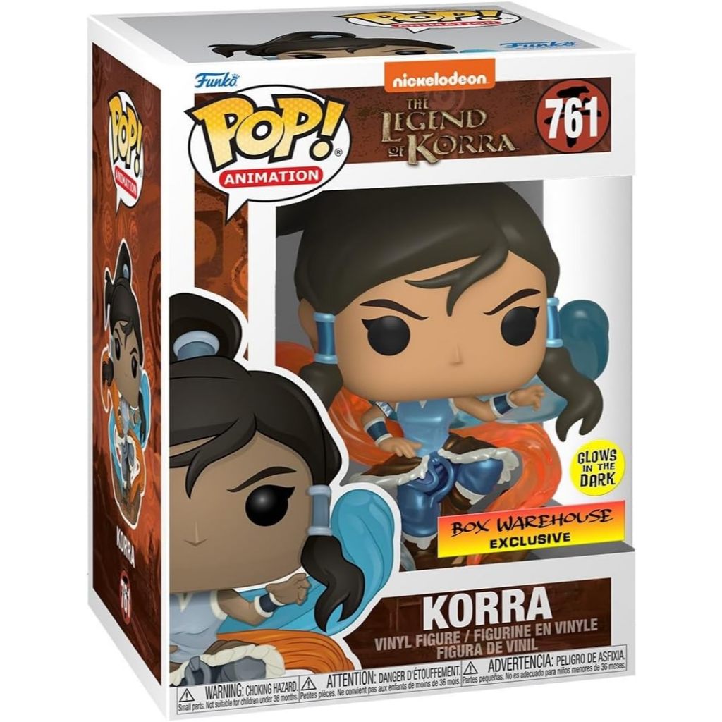 Funko POP Legend of Korra 761 Korra Box Warehouse Exclusive (GITD)