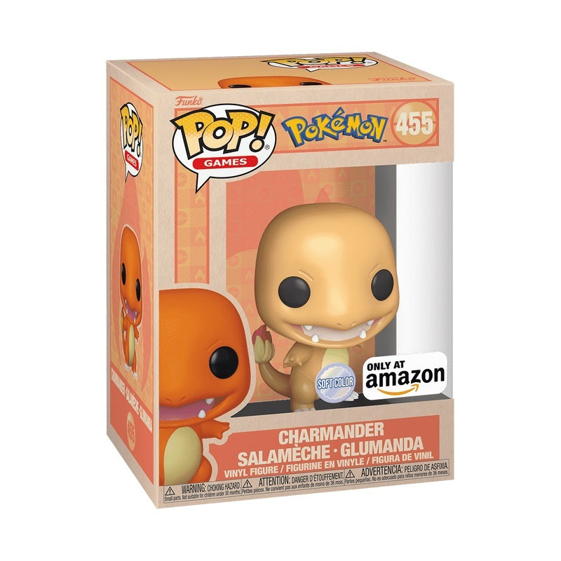 Funko POP Pokemon 455 Charmander (Soft Color) Amazon Exclusive