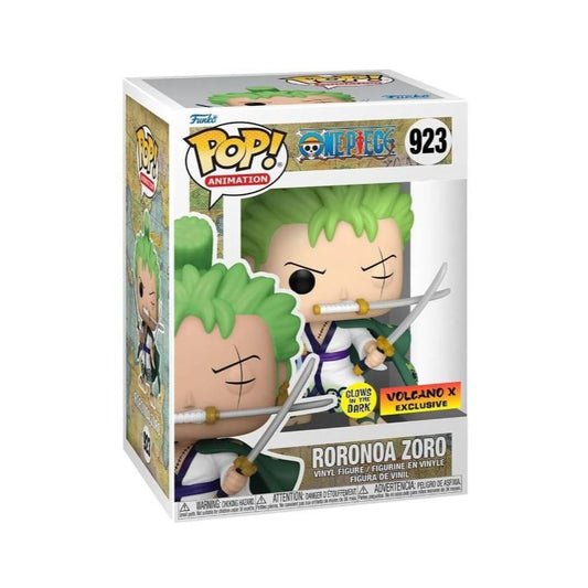 Funko POP One Piece 923 Roronoa Zoro Volcano X Exclusive (GITD)