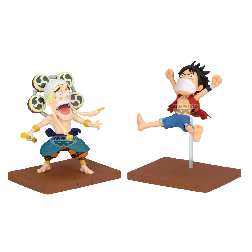 Banpresto One Piece World Collectable Figure Log Stories -Monkey.D.Luffy & Enel-