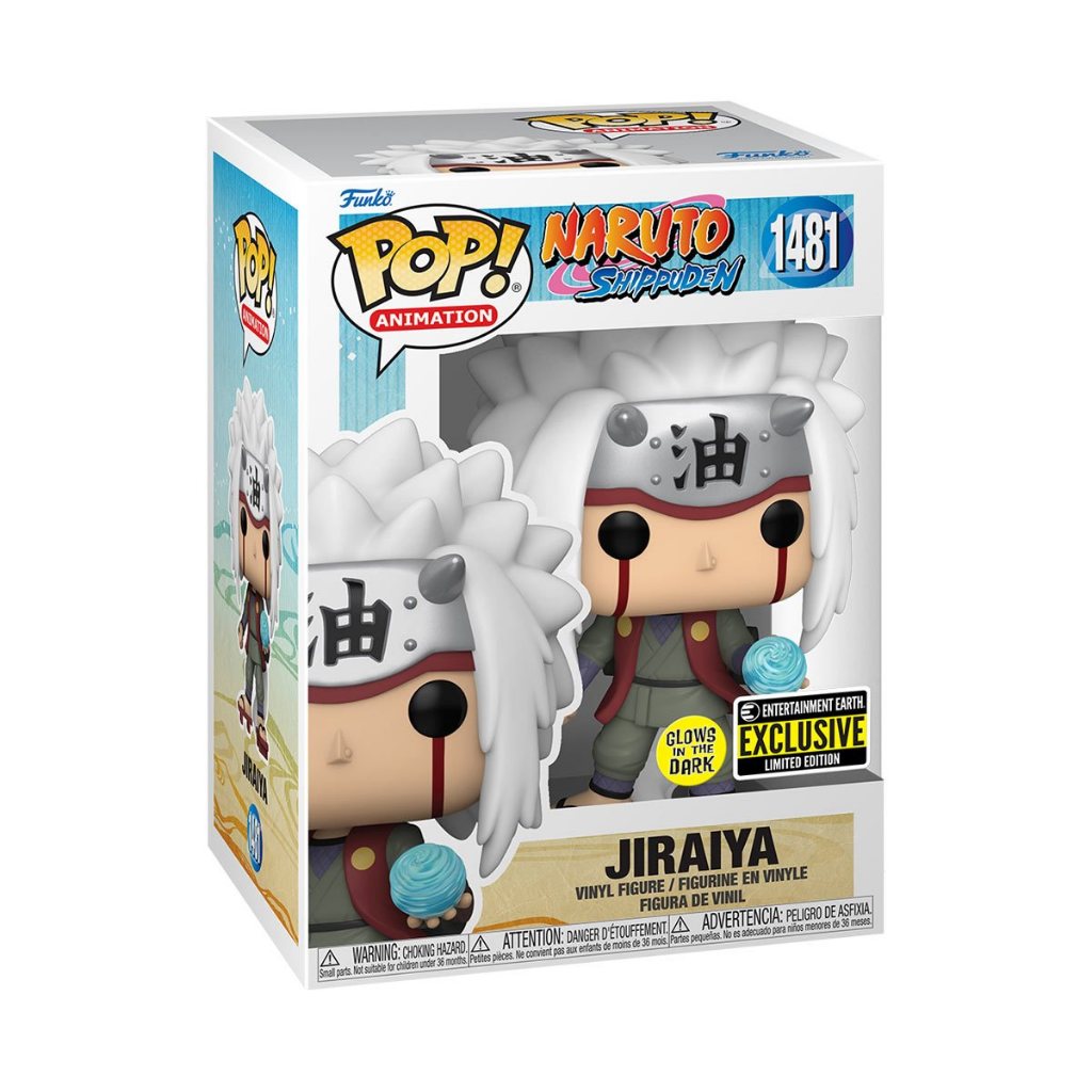 Funko POP Naruto Shippuden 1481 Jiraiya (GITD) Entertainment Earth Exclusive