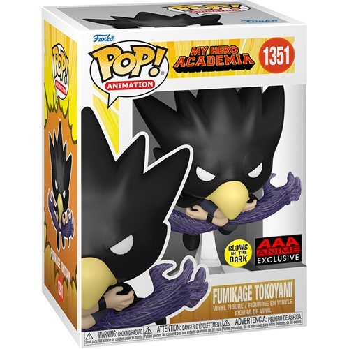 Funko POP My Hero Academia 1351 Fumikage Tokoyami (GITD) AAA Anime Exclusive
