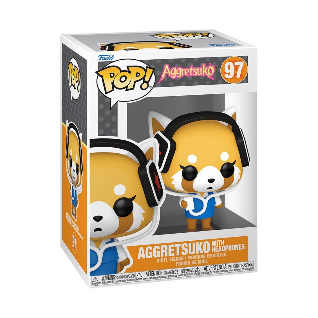 Funko POP Sanrio Aggretsuko 97 Aggretsuko with Headphones