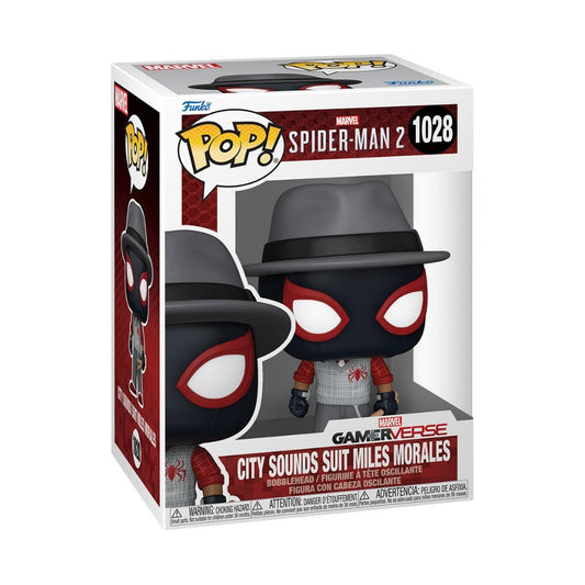 Funko POP Marvel Spider-Man 2 1028 City Sounds Suit Miles Morales