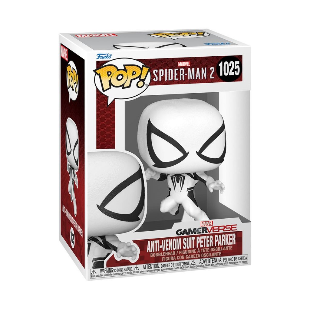Funko POP Marvel Spider-Man 2 1025 Anti-Venom Suit Peter Parker