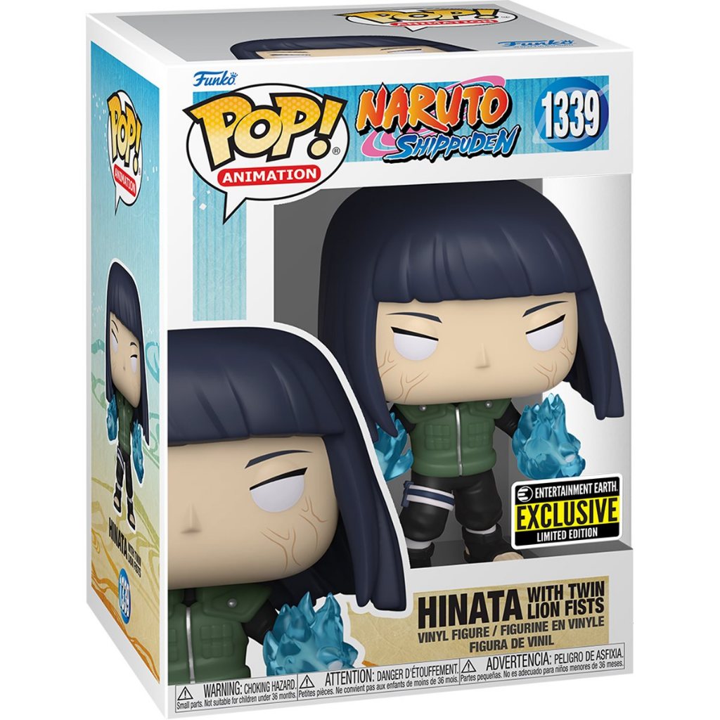 Funko POP Naruto Shippuden 1339 Hinata with Twin Lion Fists Entertainment Earth Exclusive