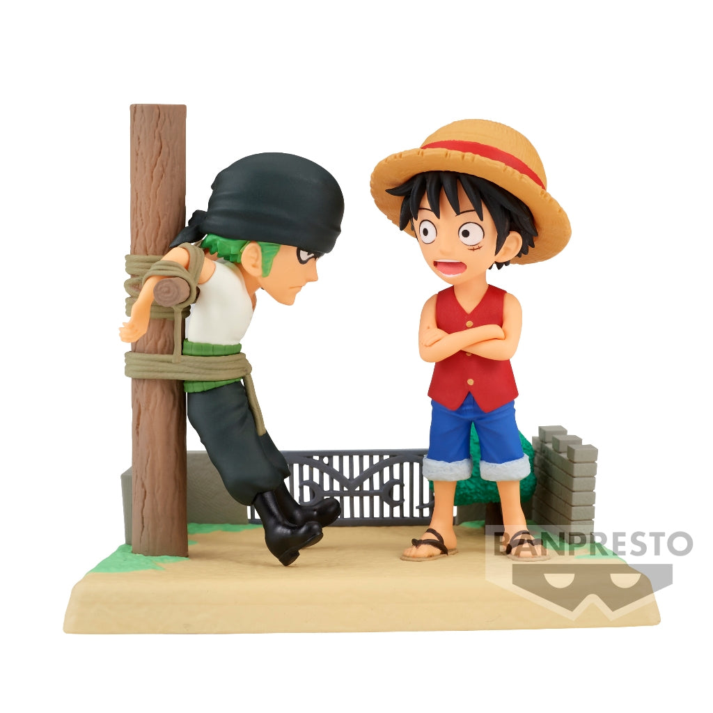 Banpresto One Piece World Collectable Figure Log Stories -Monkey.D.Luffy&Roronoa Zoro-