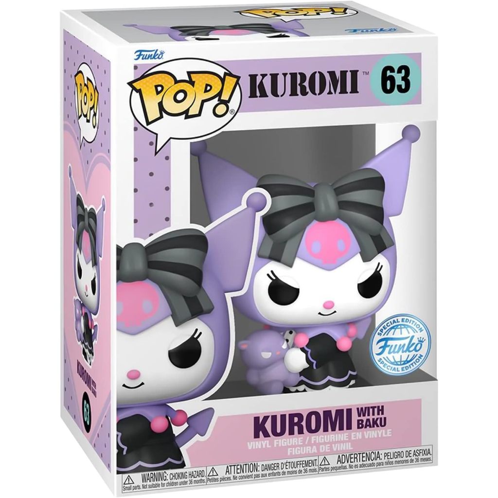 Funko POP Sanrio Kuromi 63 Kuromi With Baku (SE)