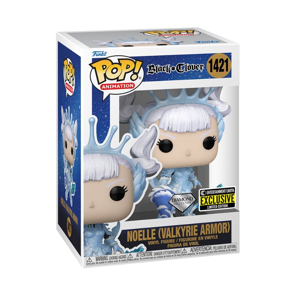 Funko POP Black Clover 1421 Noelle (Valkyrie Armor) Diamond Collection Entertainment Earth Exclusive