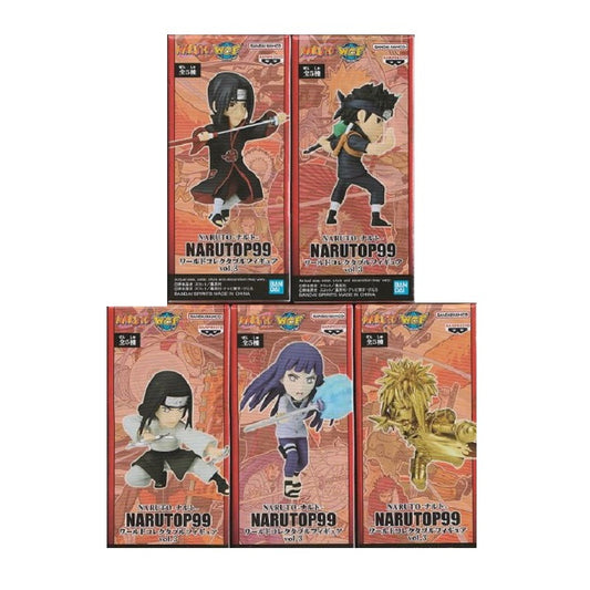 Banpresto Naruto Narutop99 World Collectable Figure Vol.3 Set of 5