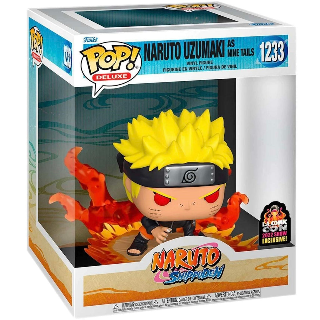 Funko POP Naruto Shippuden 1233 Naruto Uzumaki as Nine Tails LACC 2022 Deluxe Pop