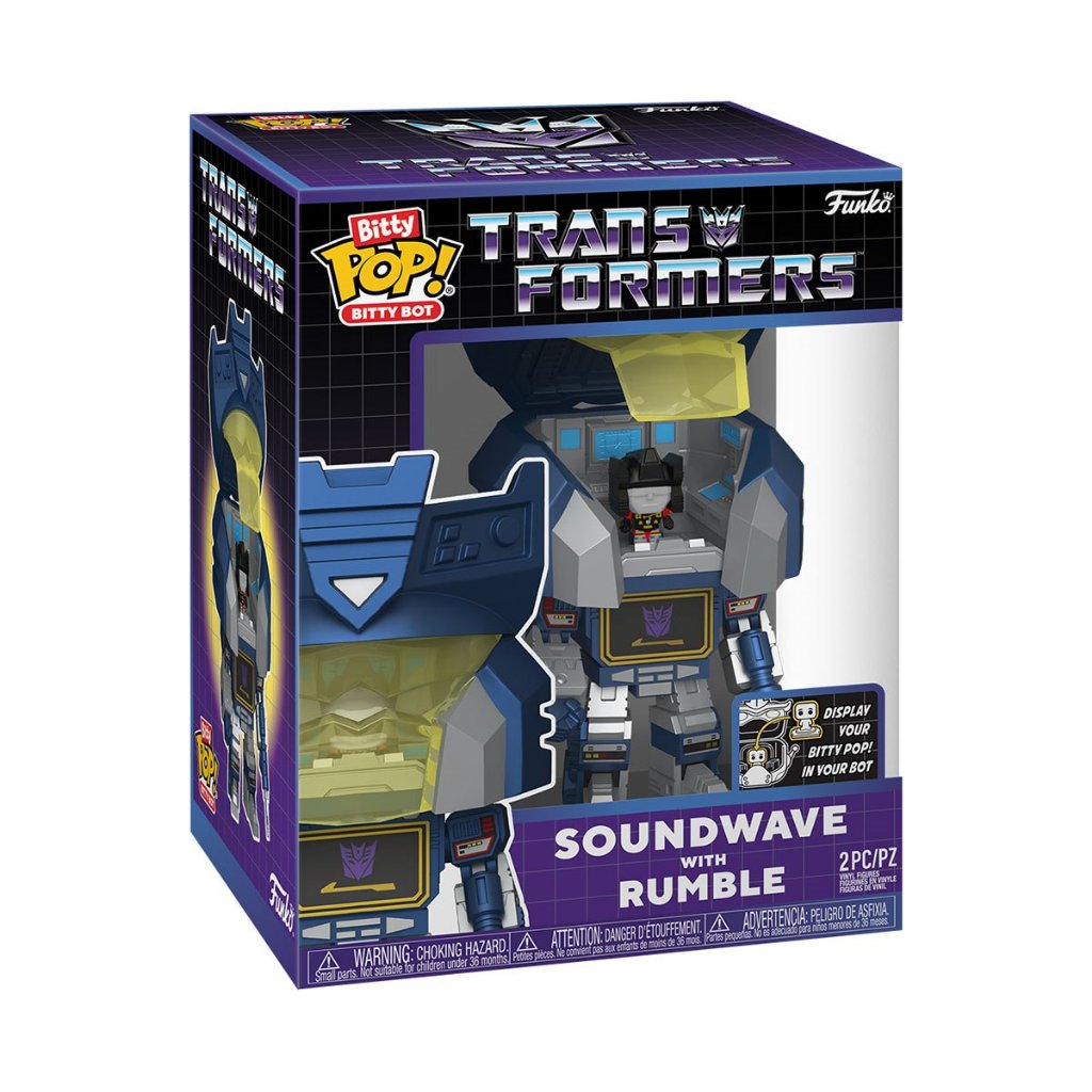 Funko Btty Bot Transformers Soundwave with Rumble Bitty Pop!