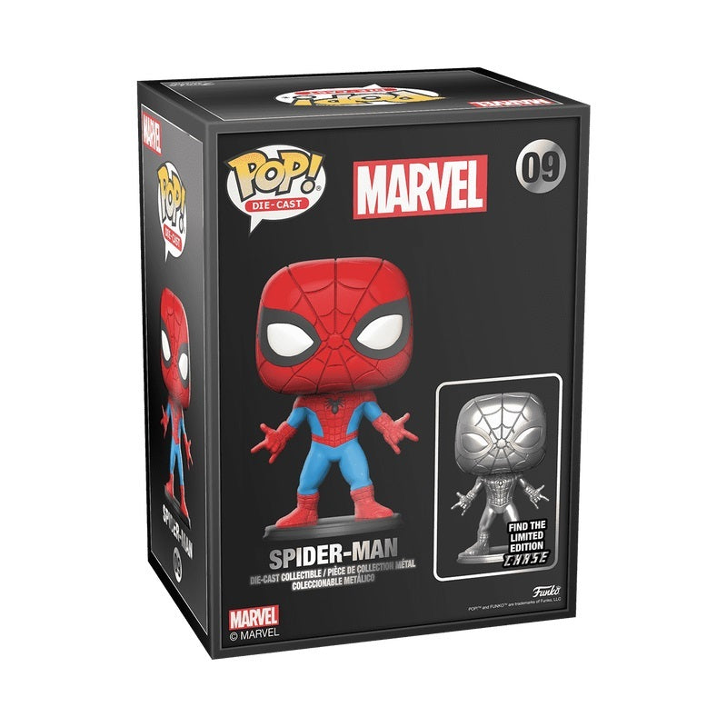 Funko POP Marvel 09 Die-Cast Spider-Man Funko Shop Exclusive