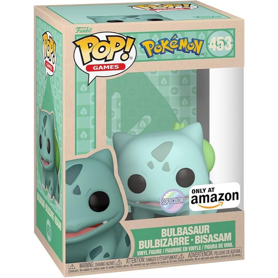 Funko POP Pokemon 453 Bulbasaur (Soft Color) Amazon Exclusive