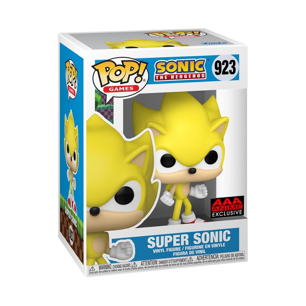 Funko POP Sonic the Hedgehog 923 Super Sonic AAA Anime Exclusive