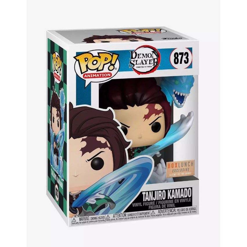 Funko POP Demon Slayer Kimetsu no Yaiba 873 Tanjiro Kamado (GITD) Boxlunch Exclusive