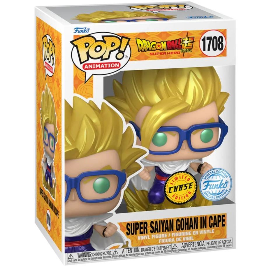 Funko POP Dragon Ball Super : Super Hero 1708 Gohan in Cape (SE) Chase