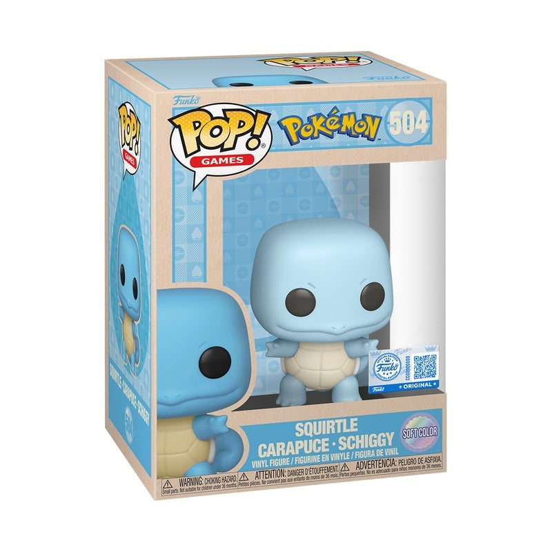 Funko POP Pokemon 504 Squirtle (Soft Color) Exclusive