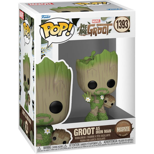 Funko POP Marvel We Are Groot 1393 Groot as Iron Man
