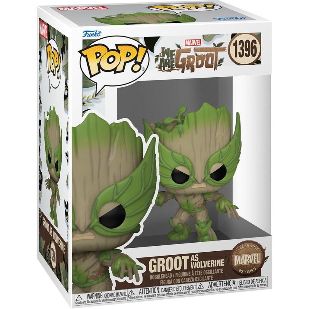Funko POP Marvel We Are Groot 1396 Groot as Wolverine