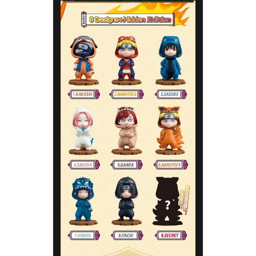 Bandai BN figure Q Naruto Shippuden Pajamas Series Full Tray