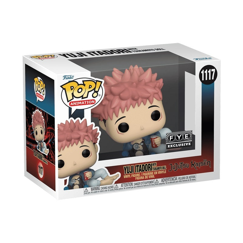 Funko POP Jujutsu Kaisen 1117 Yuji Itadori with Tsukamoto Doll FYE Exclusive