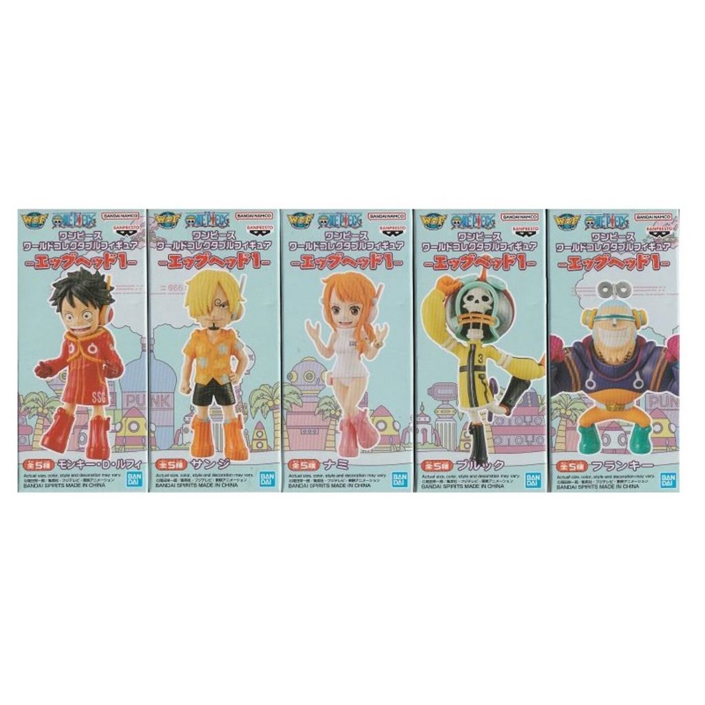 Banpresto One Piece World Collectable Figure-Egghead 1- Set of 5