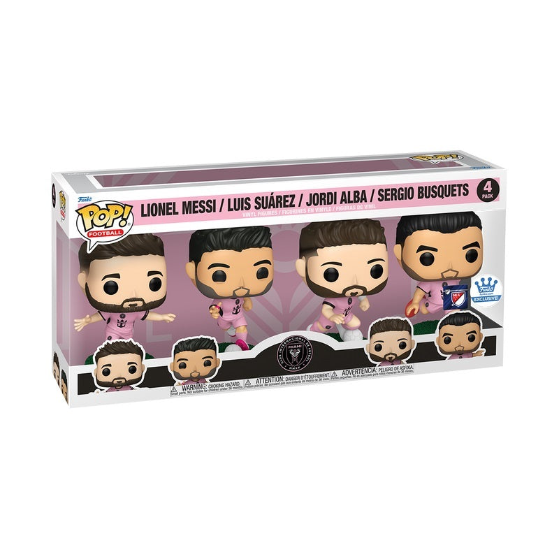 Funko POP Football MLS Inter Miami 4 Pack Exclusive