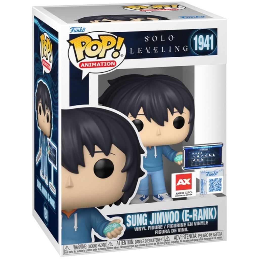 Funko POP Solo Leveling 1941 Sung Jinwoo (E-Rank) 2025 Anime Expo Exclusive
