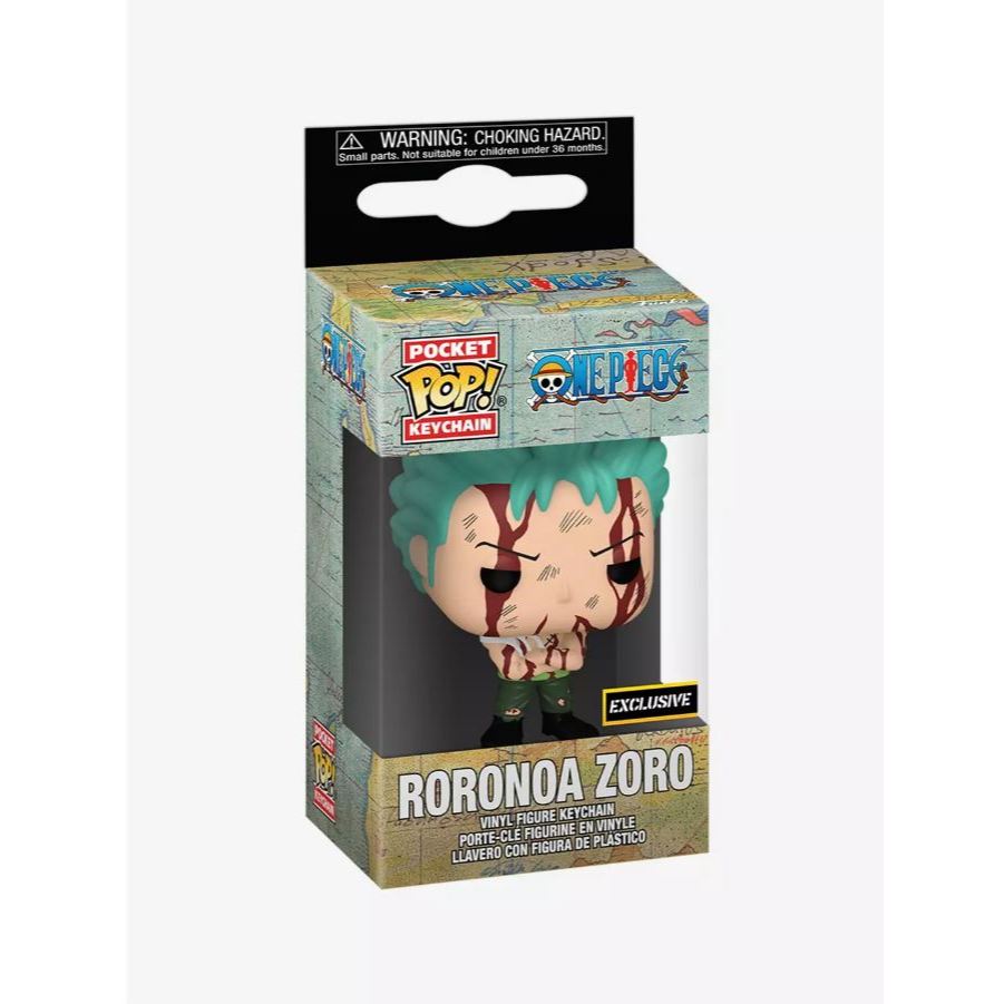 Funko POP One Piece Roronoa Zoro Pocket Pop! Key Chain Hot Topic/Boxlunch Exclusive