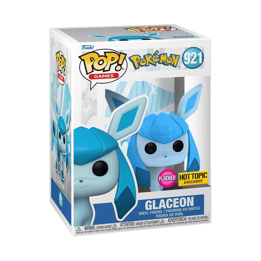 Funko POP Pokemon 921 Glaceon (Flocked) Hot Topic Exclusive
