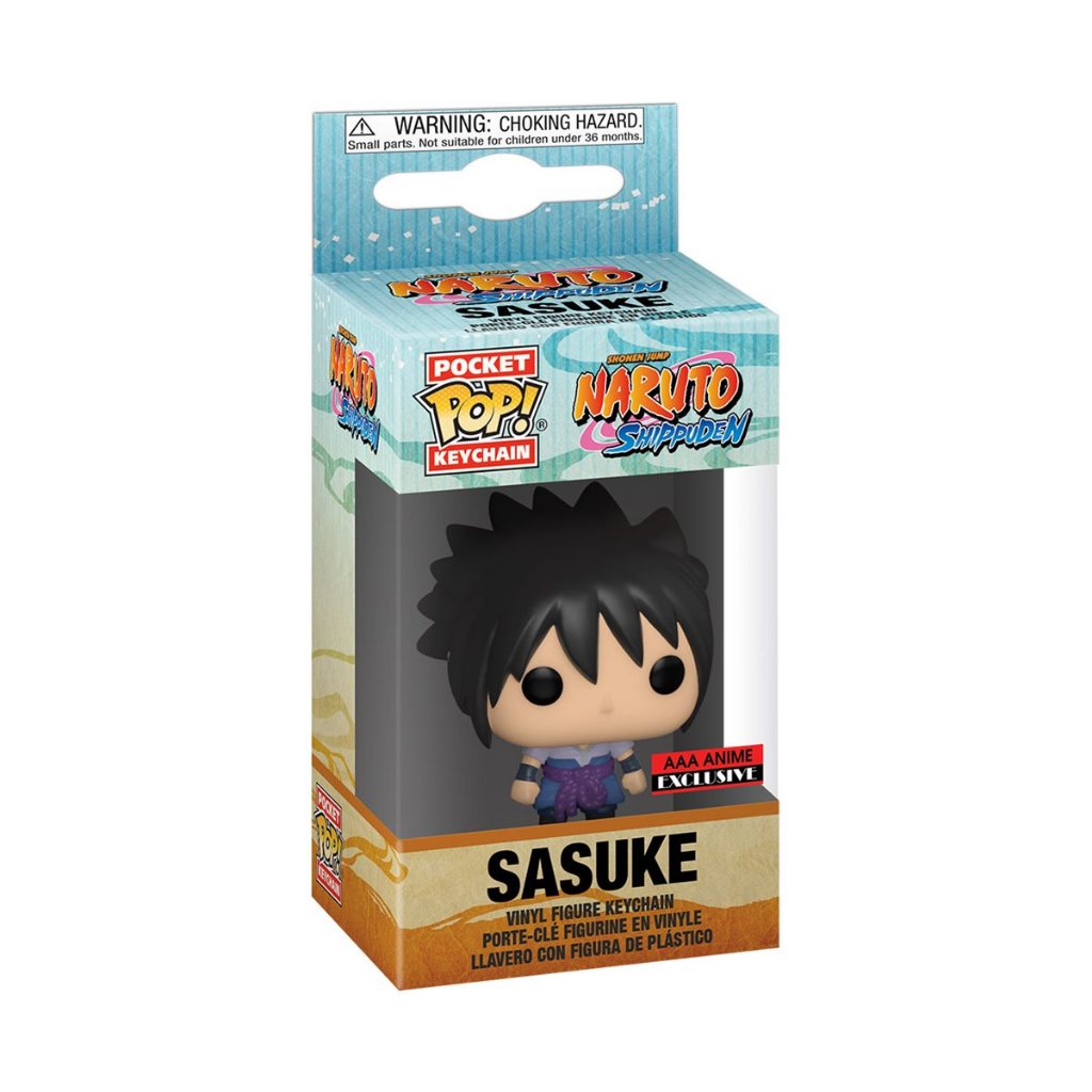 Funko POP Naruto Shippuden Sasuke Pocket Pop! Key Chain AAA Anime Exclusive