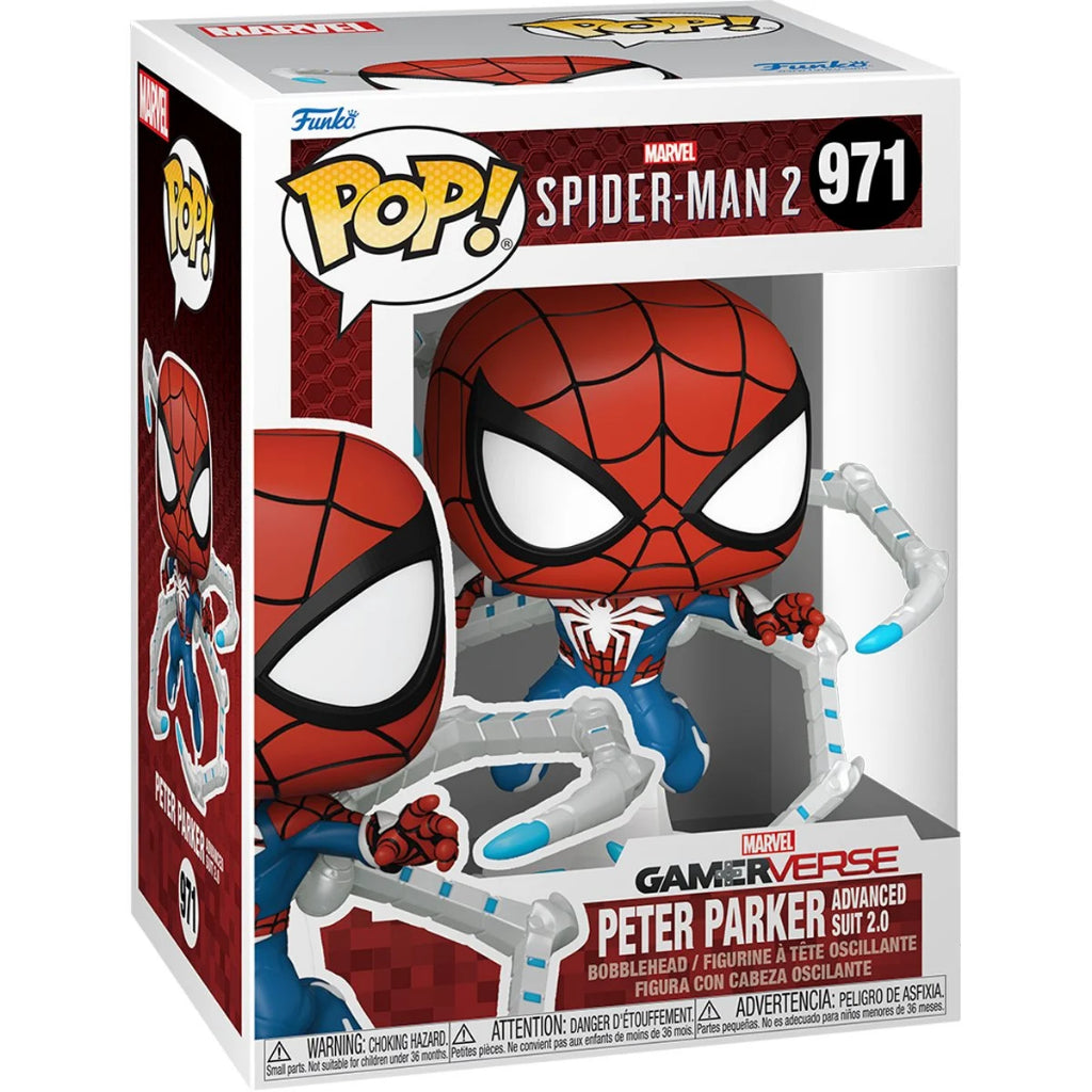 Funko POP Marvel Spider-Man 2 Gameverse 971 Peter Parker Advanced Suit 2.0