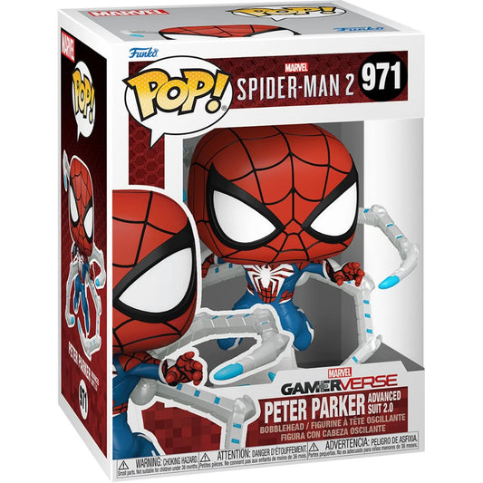 Funko POP Marvel Spider-Man 2 Gameverse 971 Peter Parker Advanced Suit 2.0