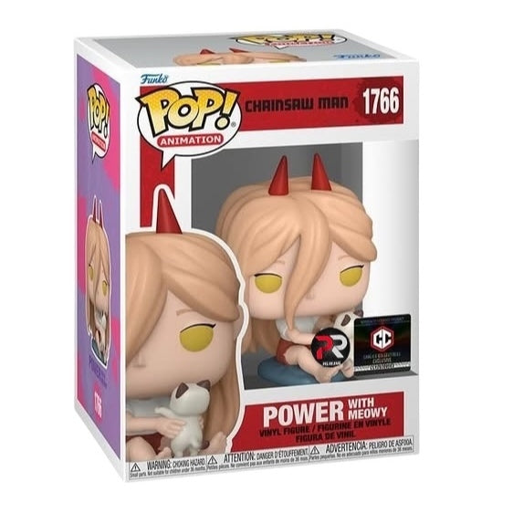 Funko POP Chainsaw Man 1766 Power With Meowy Chalice Exclusive (PR)