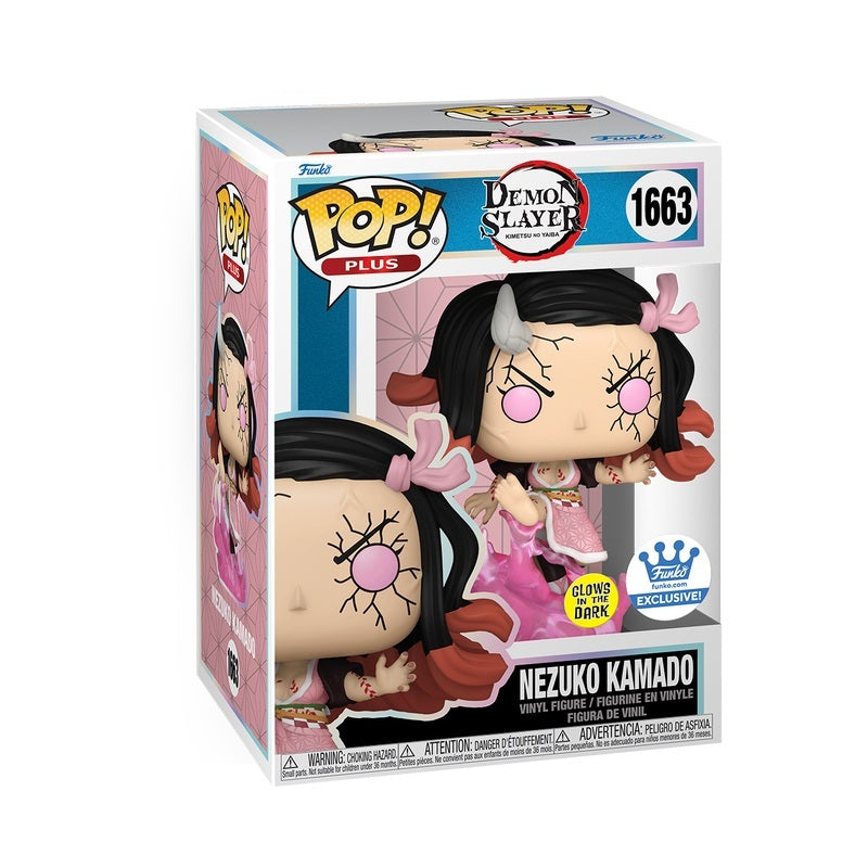 Funko POP Demon Slayer 1663 Kamado Nezuko (GITD) Pop Plus Funko Shop Exclusive