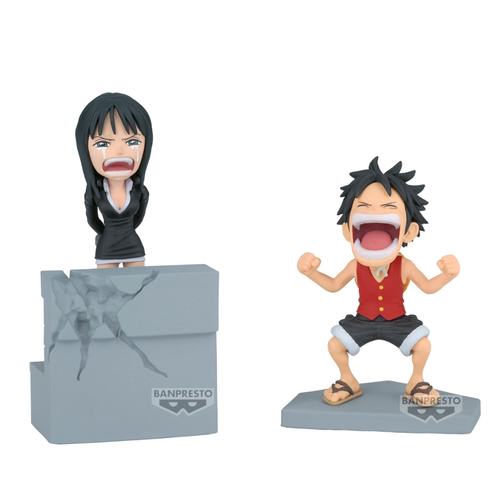 Banpresto One Piece World Collectable Figure Log Stories -Monkey.D.Luffy & Nico Robin-