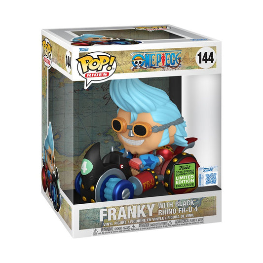 Funko POP One Piece 144 Franky with Black Rhino FR-U 4 Deluxe Pop Rides 2026 Spring Convention Exclusive