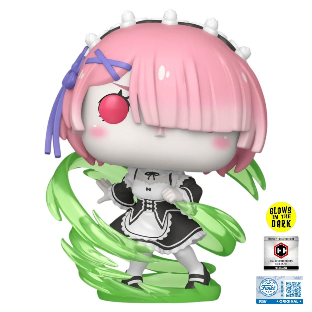 Funko POP Re:Zero - Starting Life in Another World - 2116 Ram (GITD) Pop Plus Chalice Exclusive (PR)