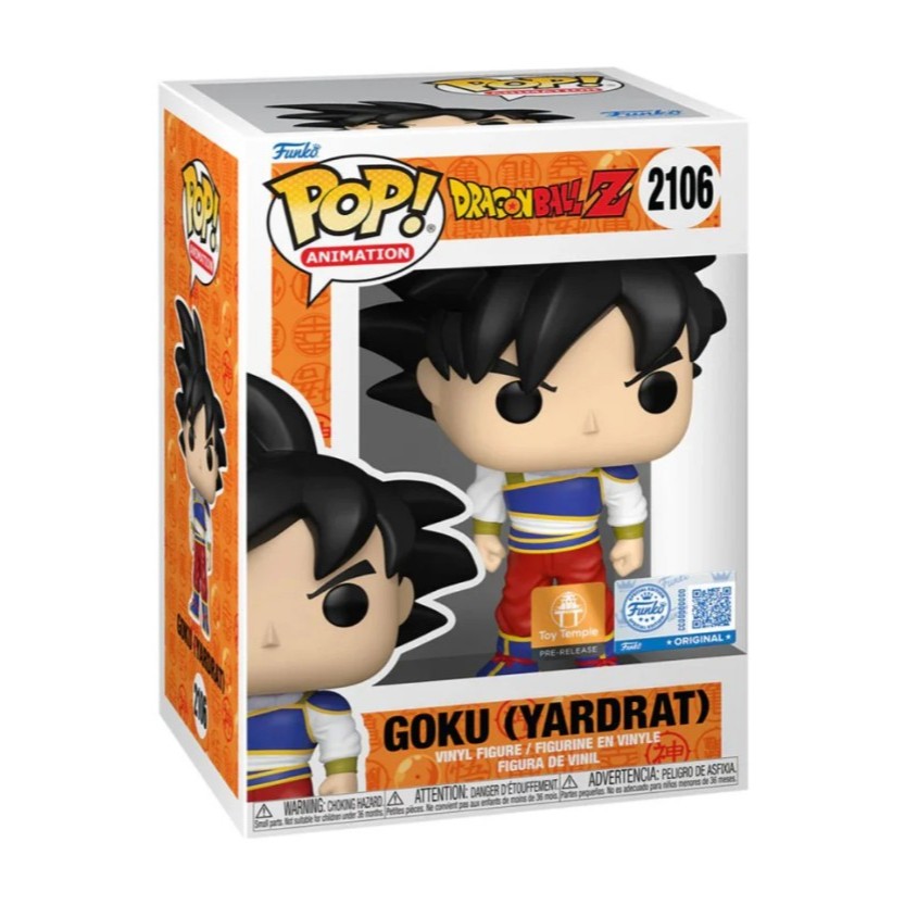 Funko POP Dragon Ball Z 2106 Super Saiyan Goku (Yardrat) Toy Temple Exclusive (PR)