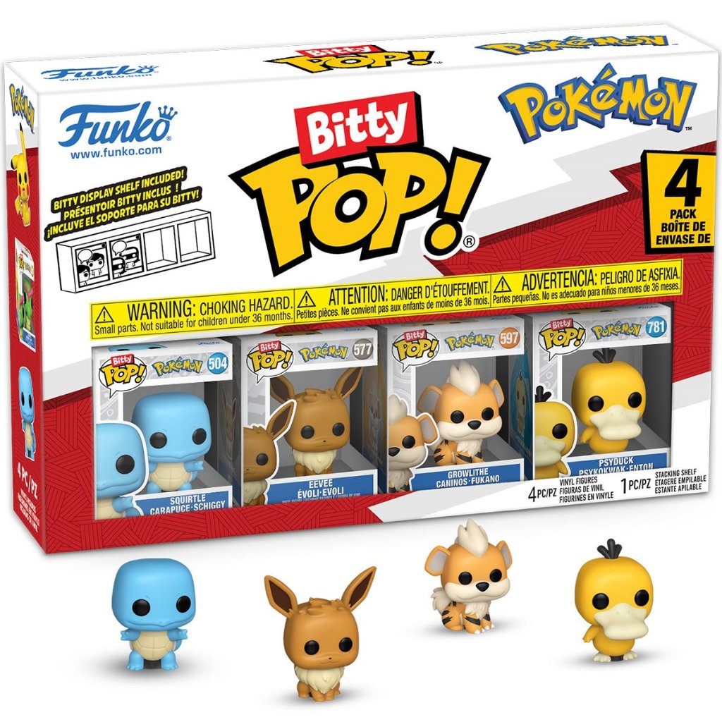 Funko Pokemon Squirtle Bitty Pop! 4-Pack